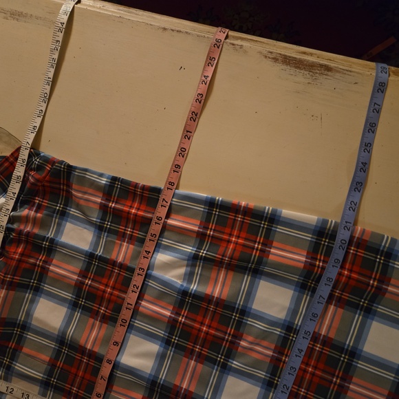 Gretchen Scott Designs Jersey Isosceles Duke of York Plaid Midi Shift Dress - Picture 9 of 12